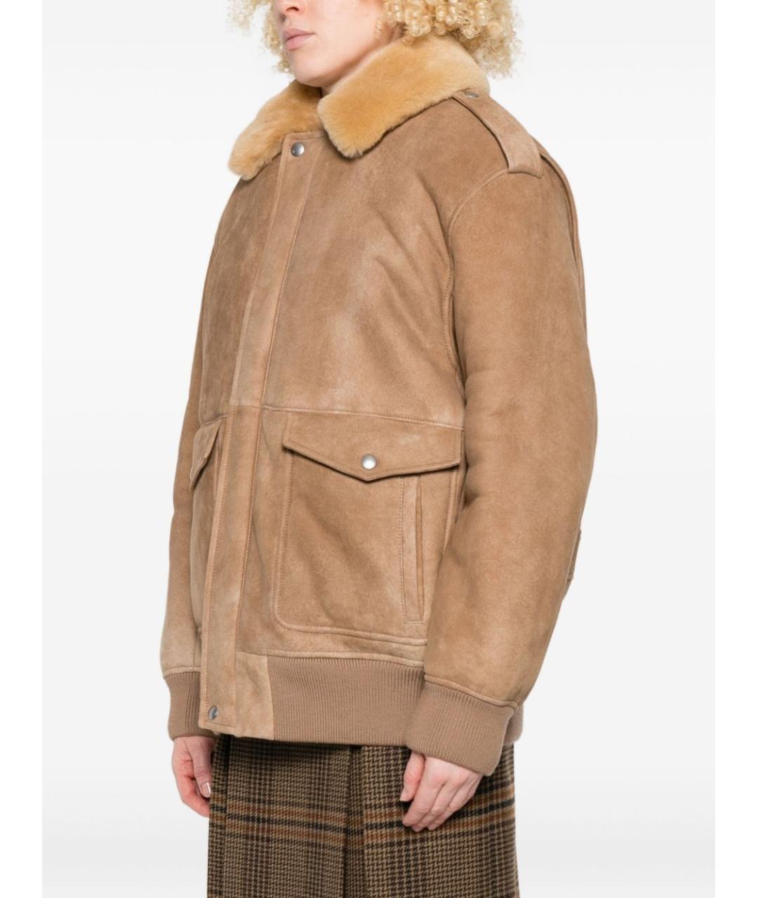 PRADA Бежевая замшевая куртка, фото 3