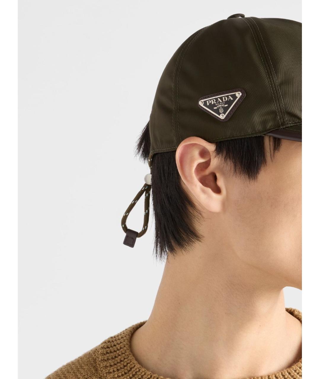 PRADA Зеленая кепка/бейсболка, фото 5