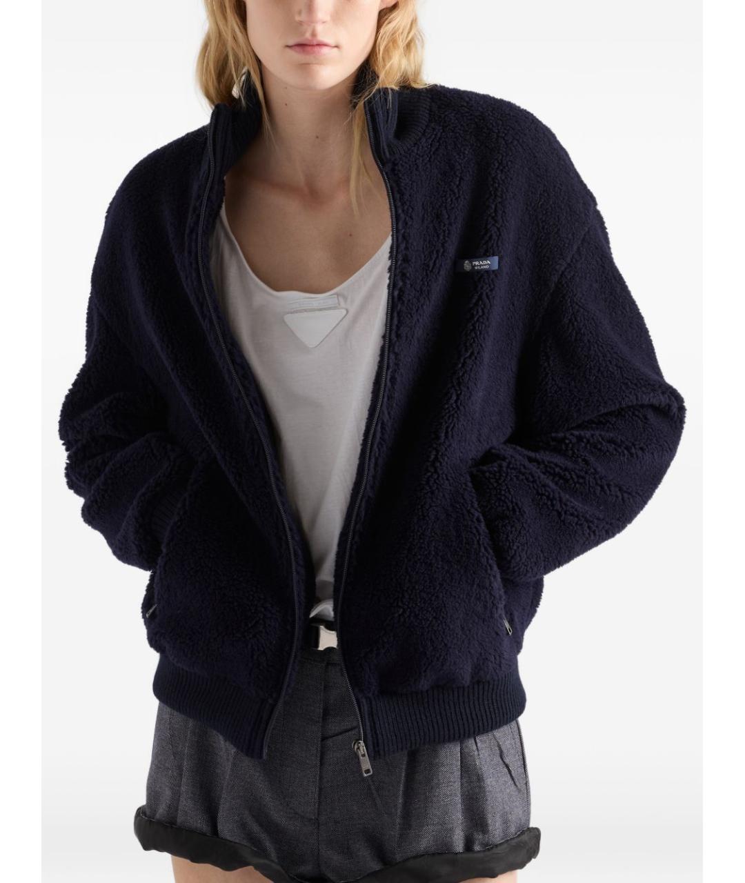 PRADA Синяя полиамидовая куртка, фото 5