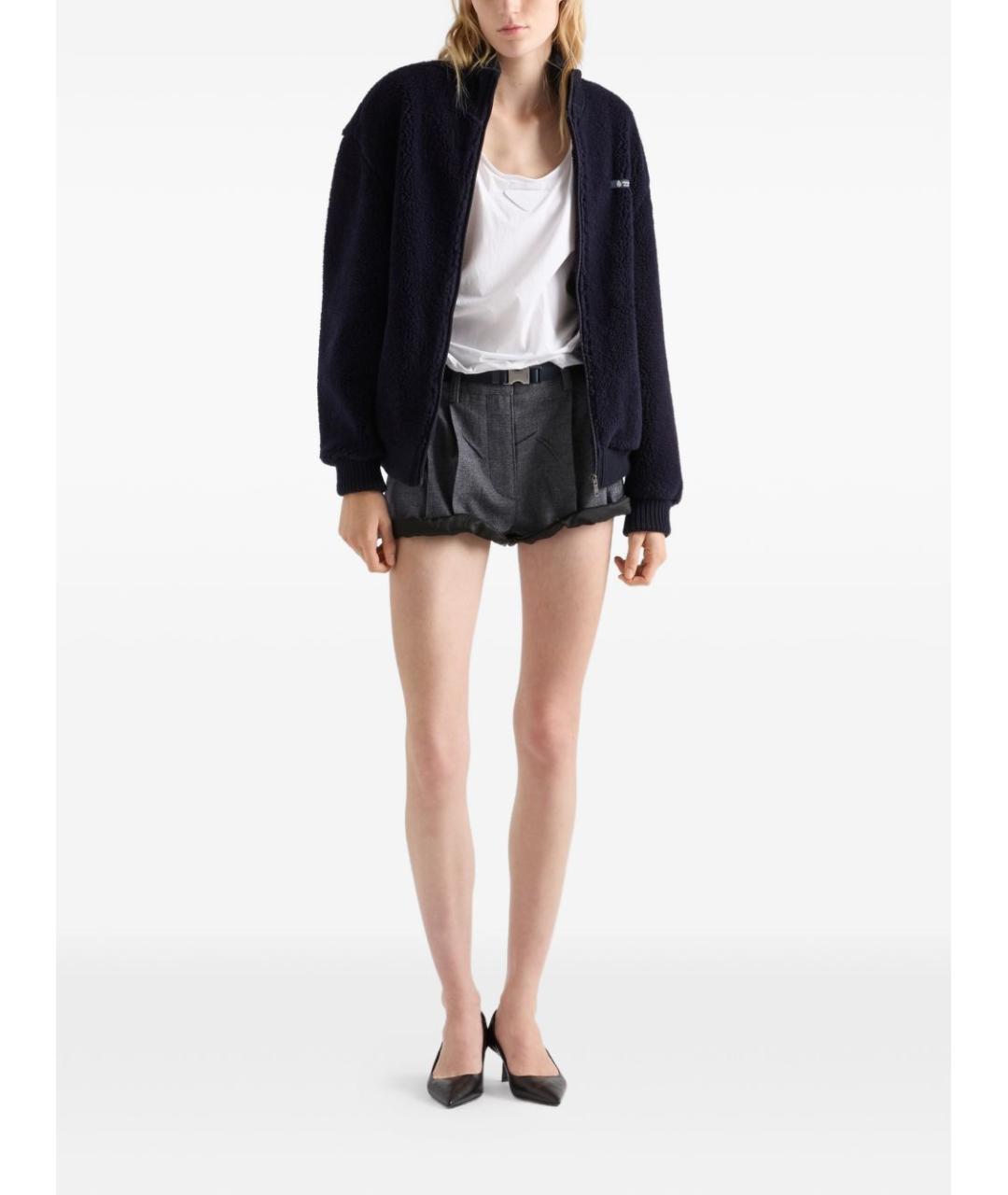 PRADA Синяя полиамидовая куртка, фото 4