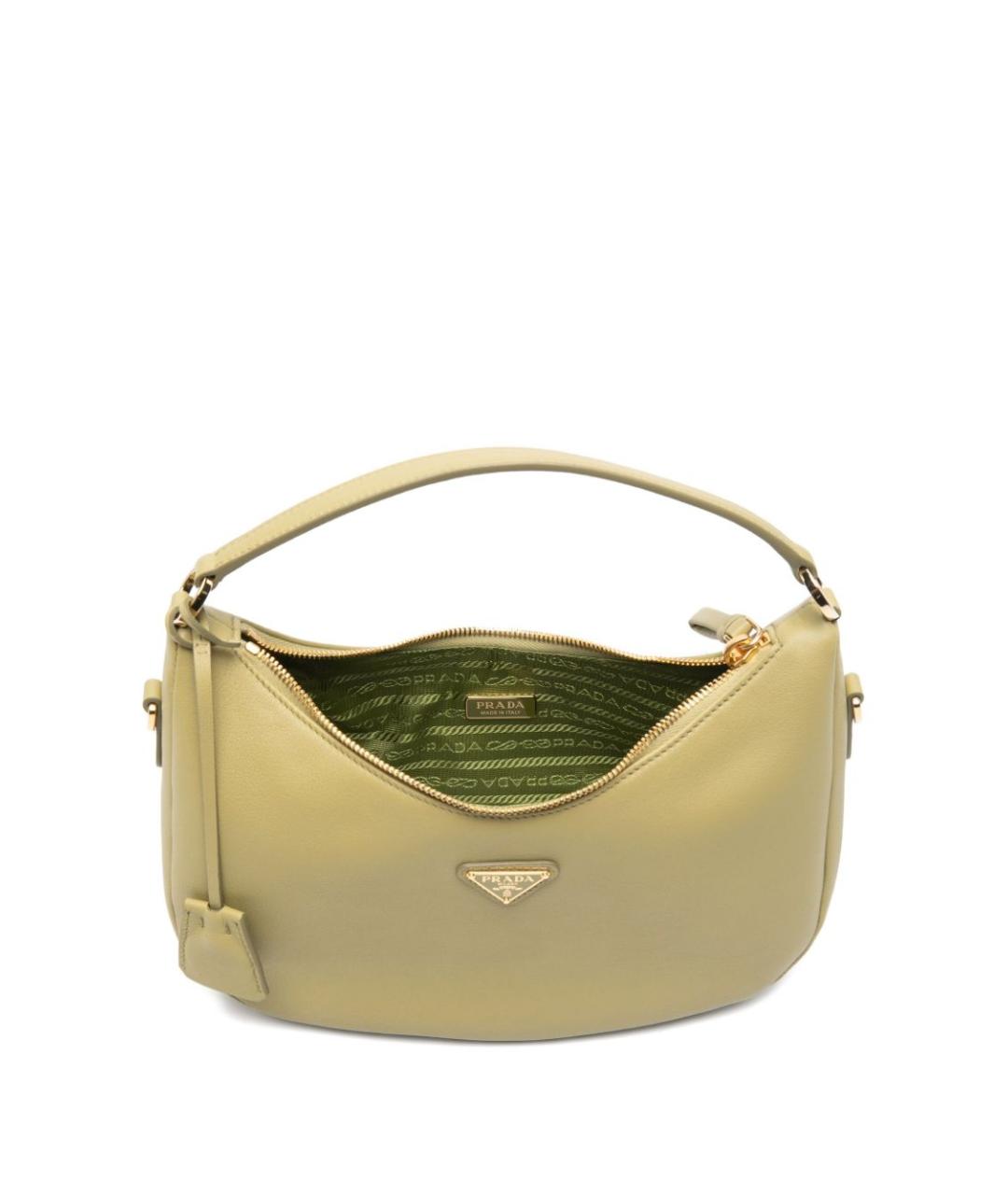 PRADA Зеленая кожаная сумка через плечо, фото 5