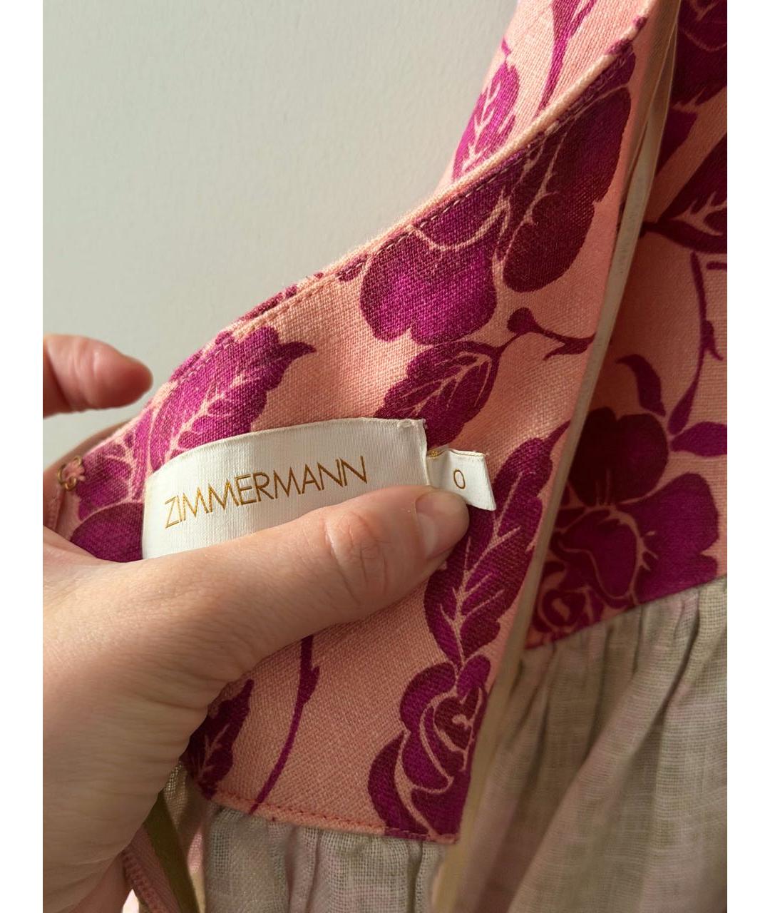 ZIMMERMANN Мульти льняной сарафан, фото 3