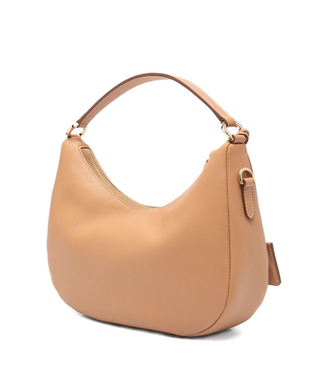 PRADA Бежевая кожаная сумка через плечо, фото 4