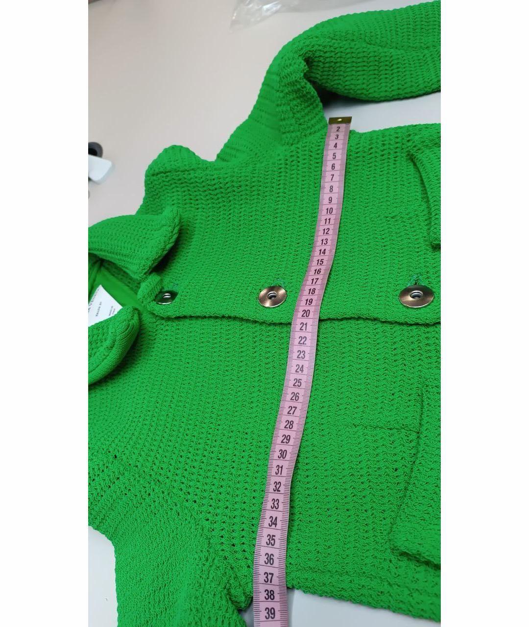 BOTTEGA VENETA Зеленый хлопковый жакет/пиджак, фото 4