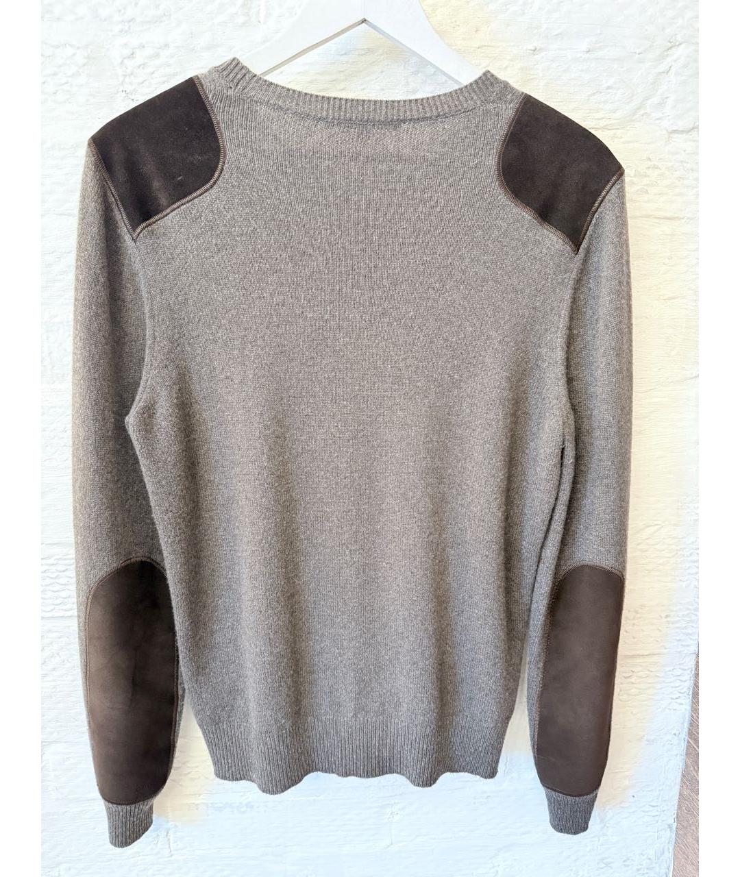 GUCCI Коричневый кашемировый джемпер / свитер, фото 2