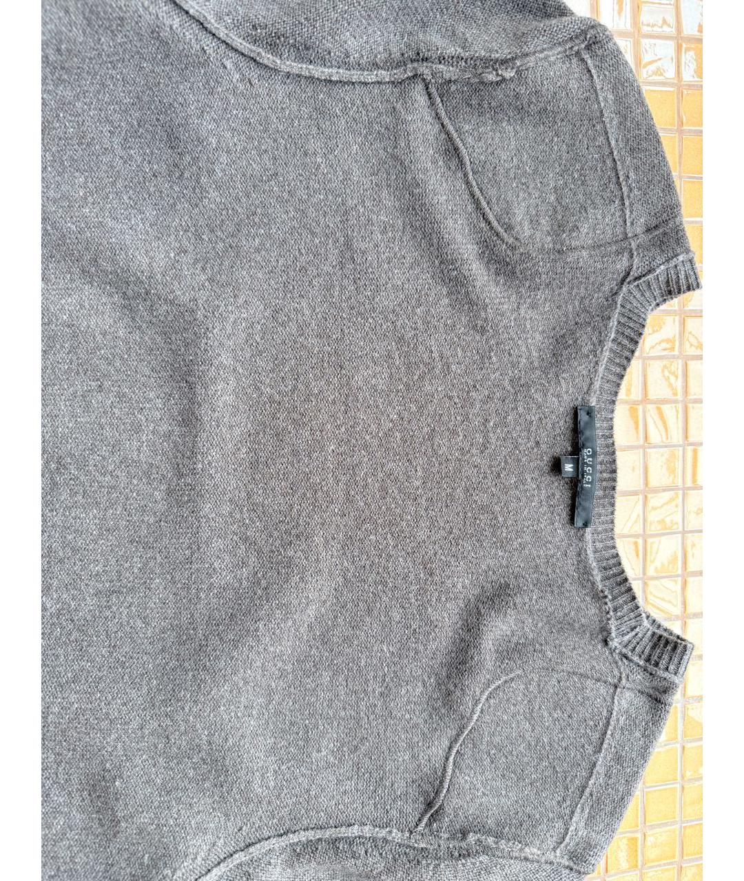 GUCCI Коричневый кашемировый джемпер / свитер, фото 3