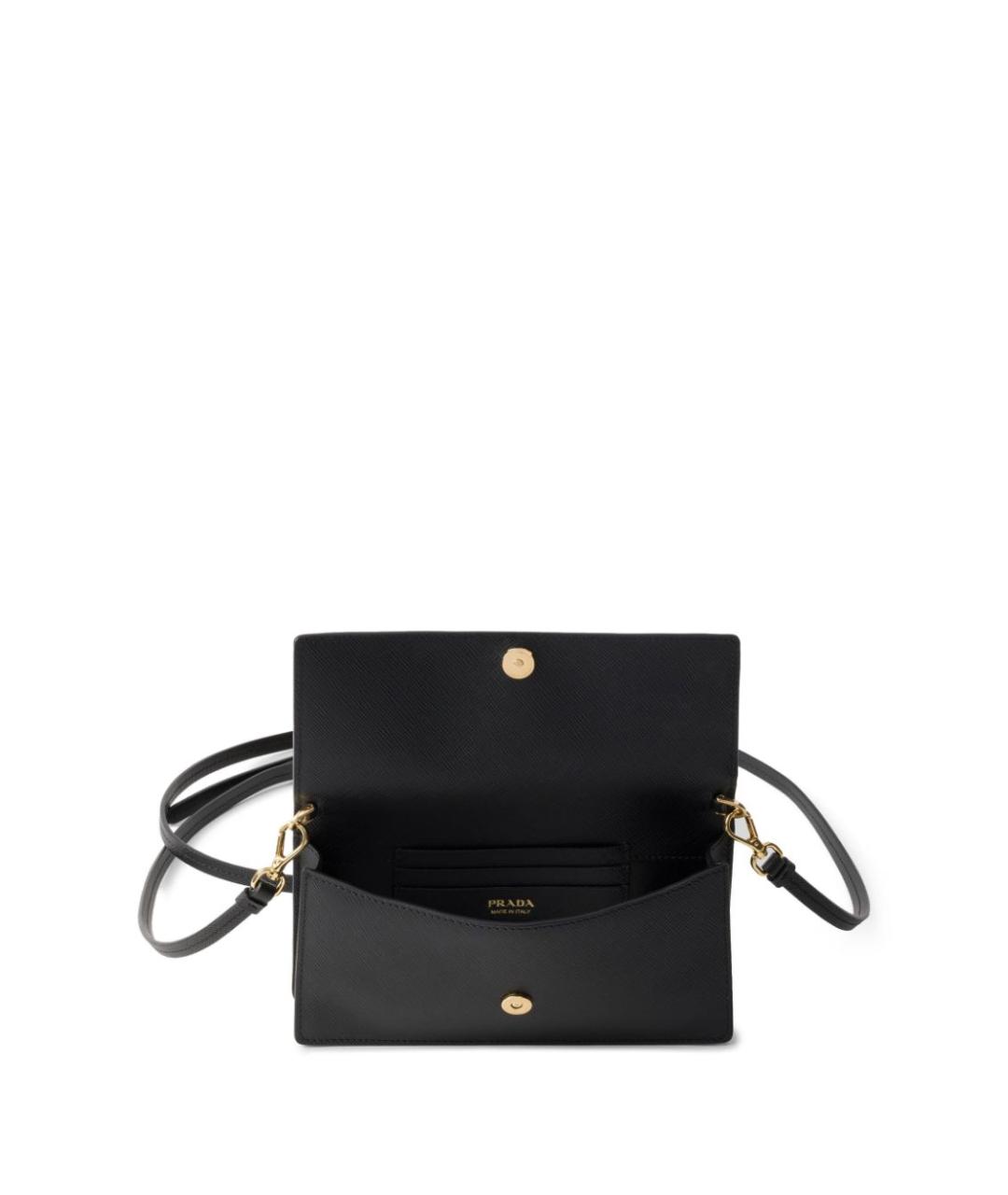 PRADA Черная кожаная сумка через плечо, фото 4