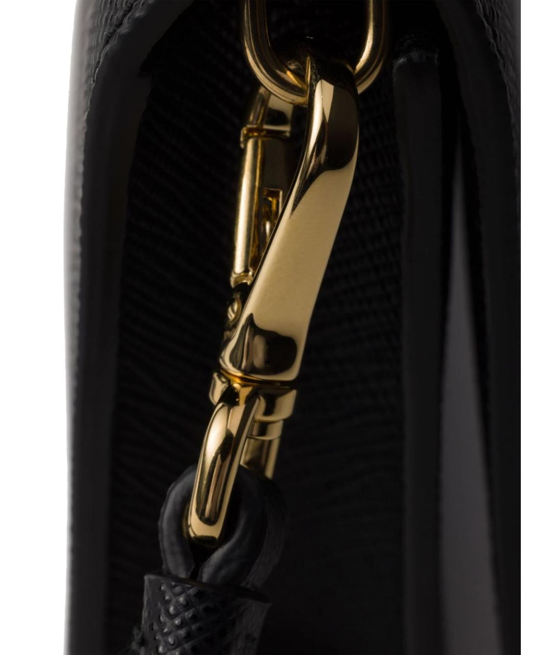 PRADA Черная кожаная сумка через плечо, фото 5