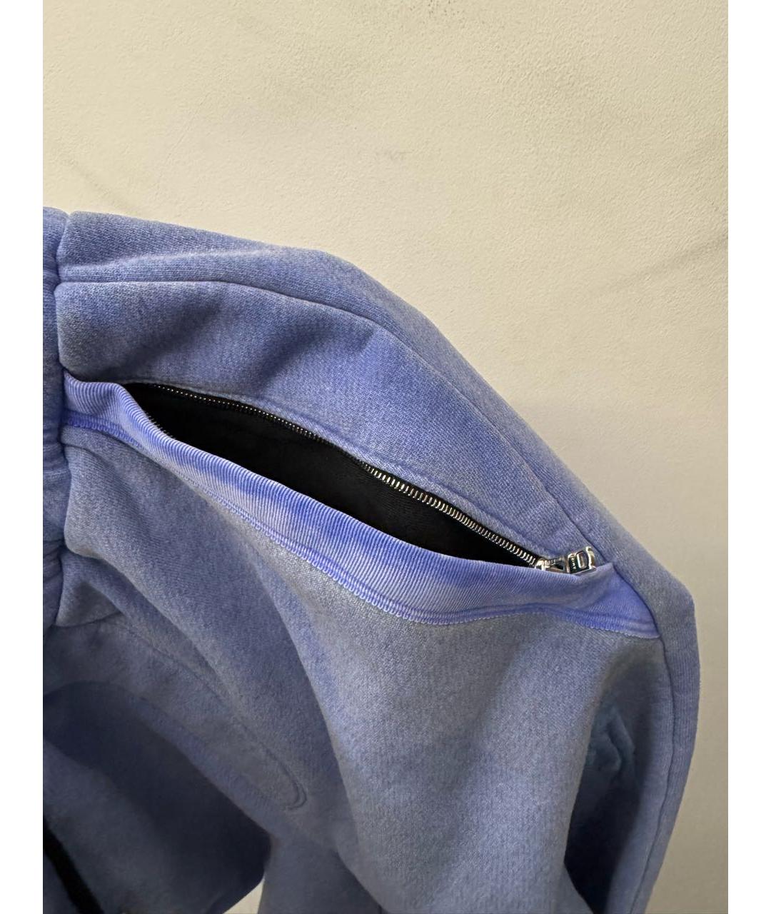 AMIRI Синие хлопковые повседневные брюки, фото 7