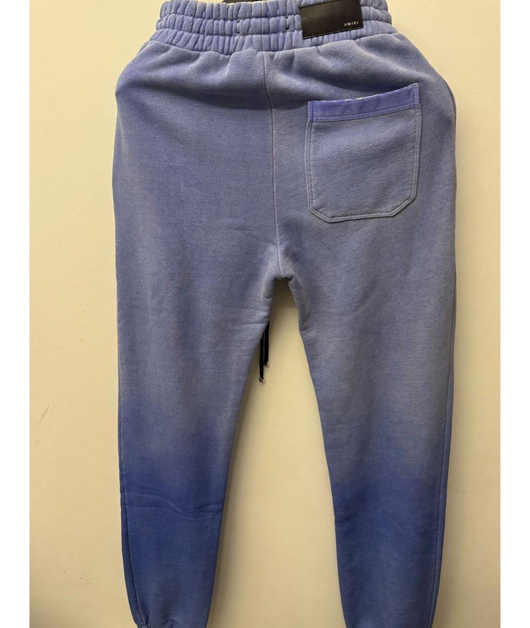 AMIRI Синие хлопковые повседневные брюки, фото 3