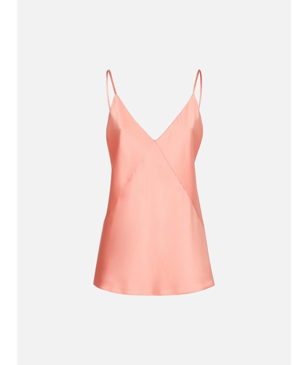 MAX MARA Розовая шелковая блузы, фото 3