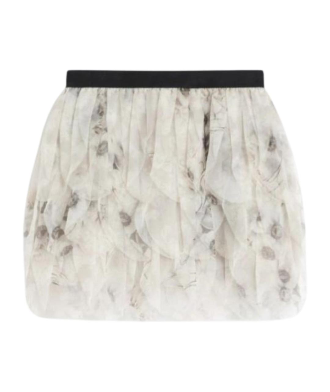 MAX MARA Мульти шелковая юбка мини, фото 1