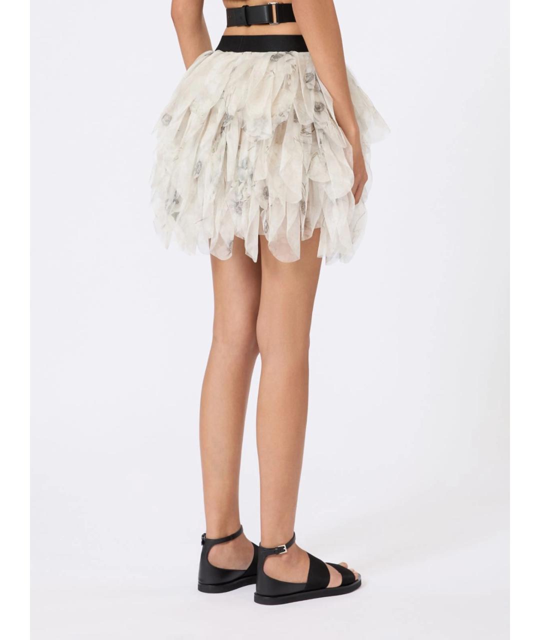 MAX MARA Мульти шелковая юбка мини, фото 4