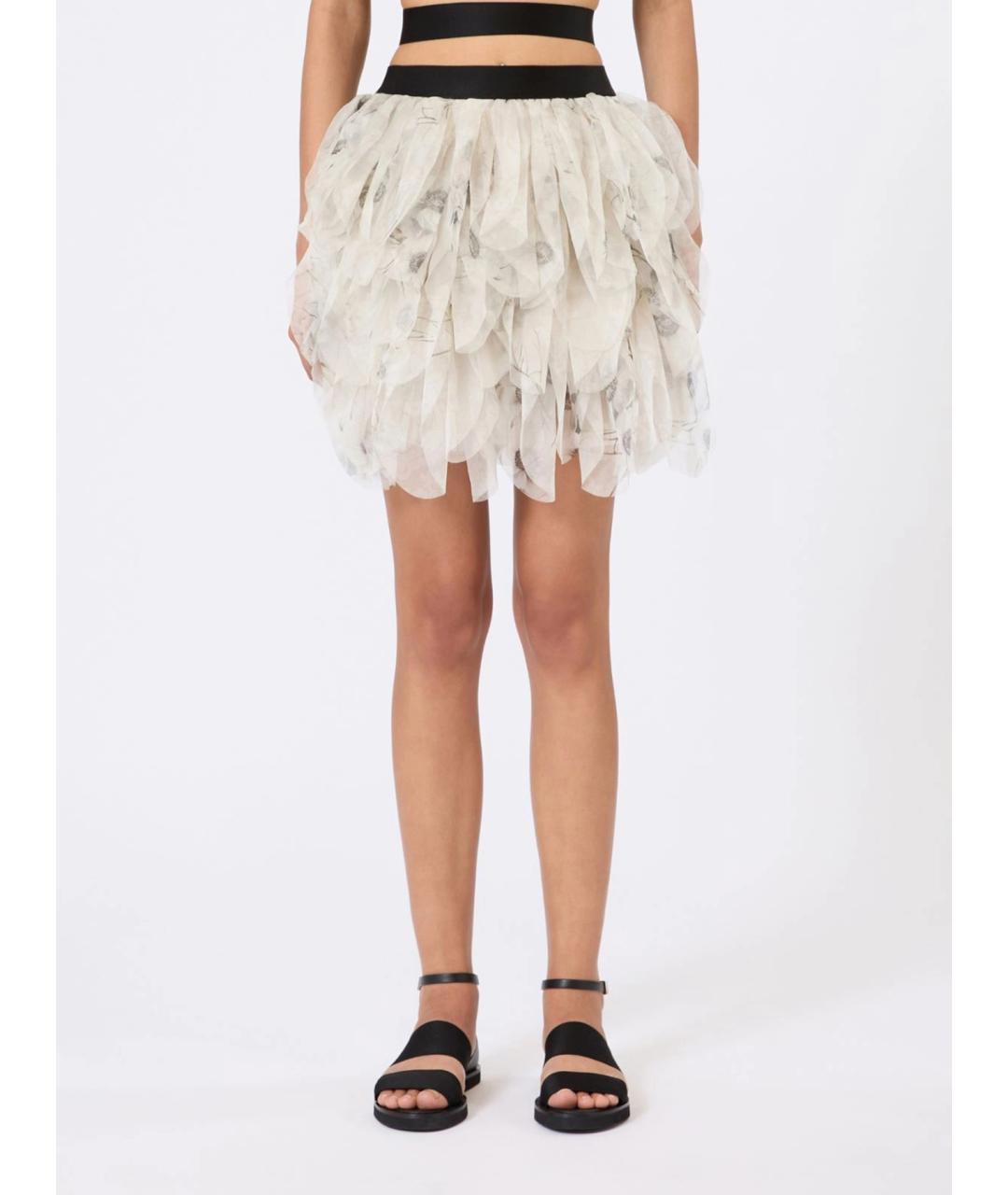 MAX MARA Мульти шелковая юбка мини, фото 3