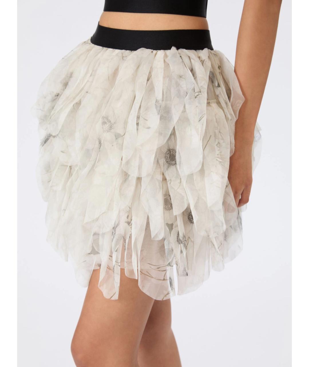 MAX MARA Мульти шелковая юбка мини, фото 5