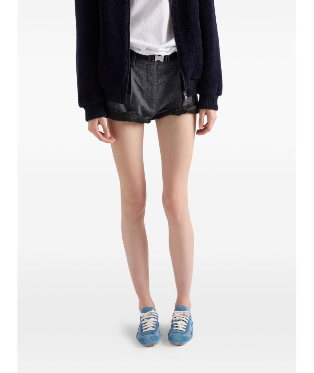 PRADA Синие замшевые кроссовки, фото 2