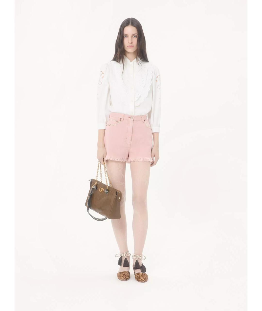 VALENTINO Белая хлопковая рубашка, фото 2