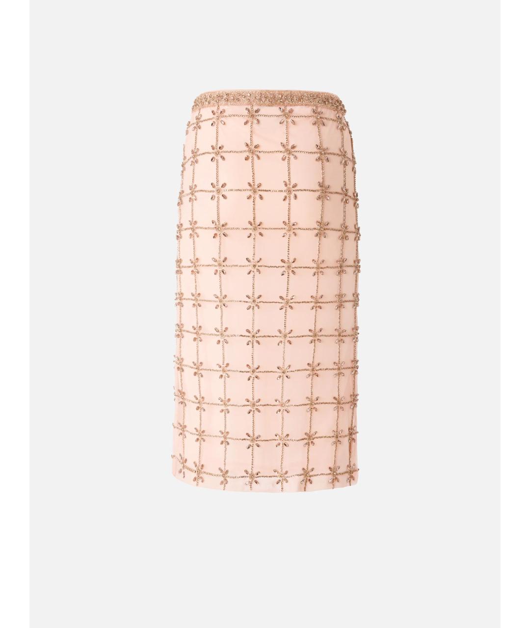 PINKO Бежевая полиэстеровая юбка миди, фото 6