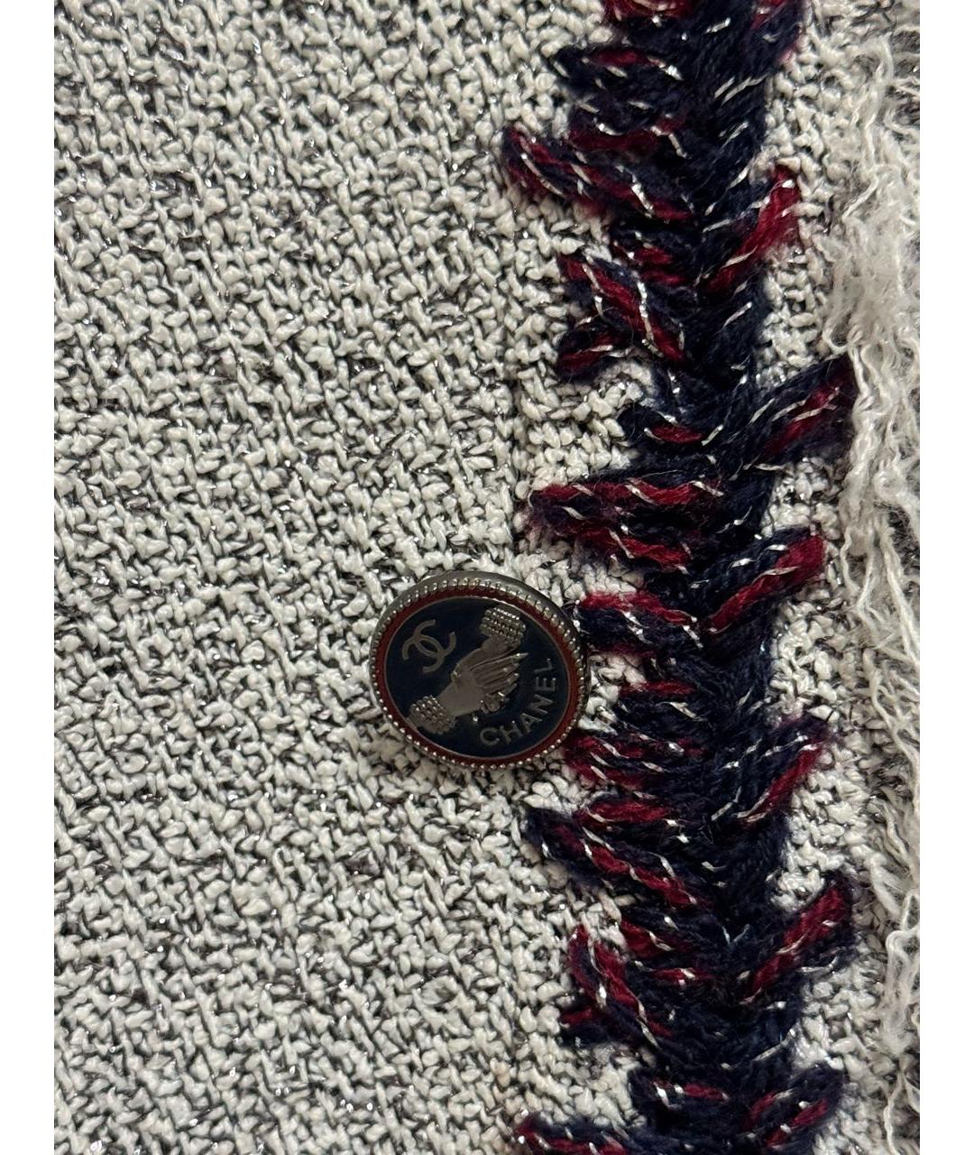 CHANEL Серебряное вискозное вечернее платье, фото 4