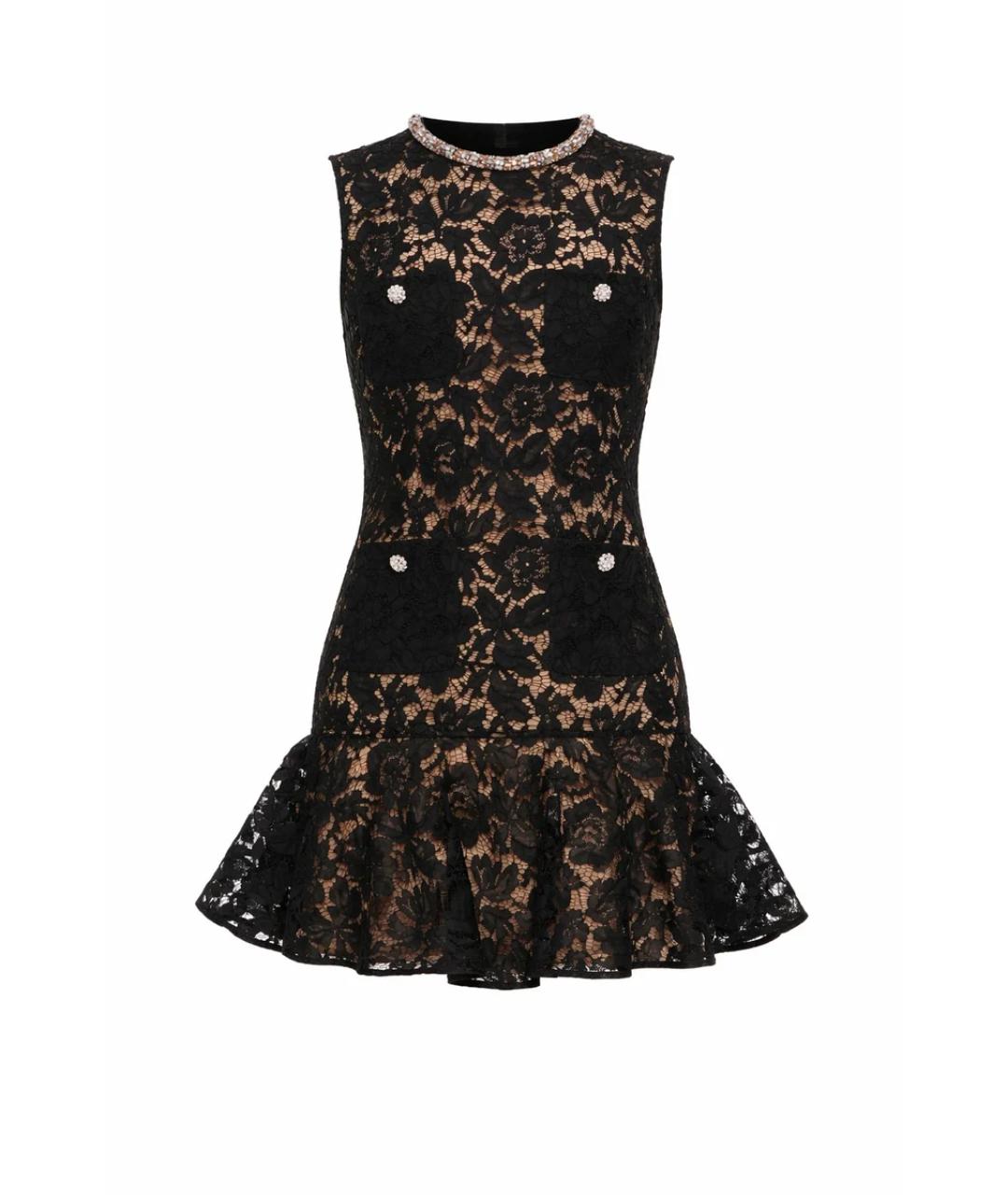 SELF-PORTRAIT Черное повседневное платье, фото 1