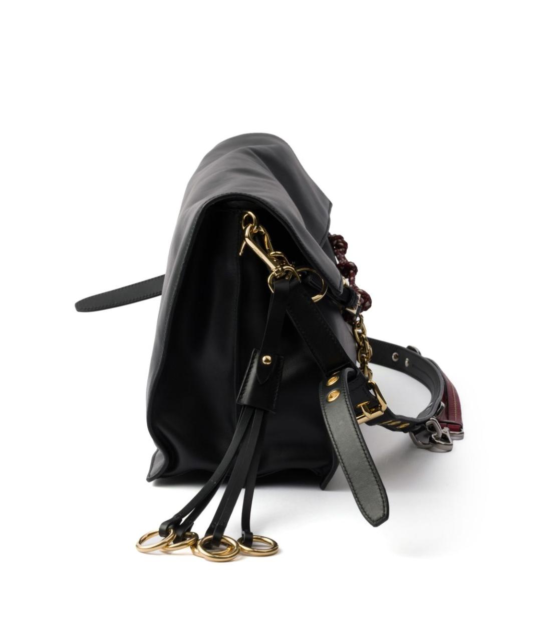 PRADA Черная кожаная сумка через плечо, фото 5