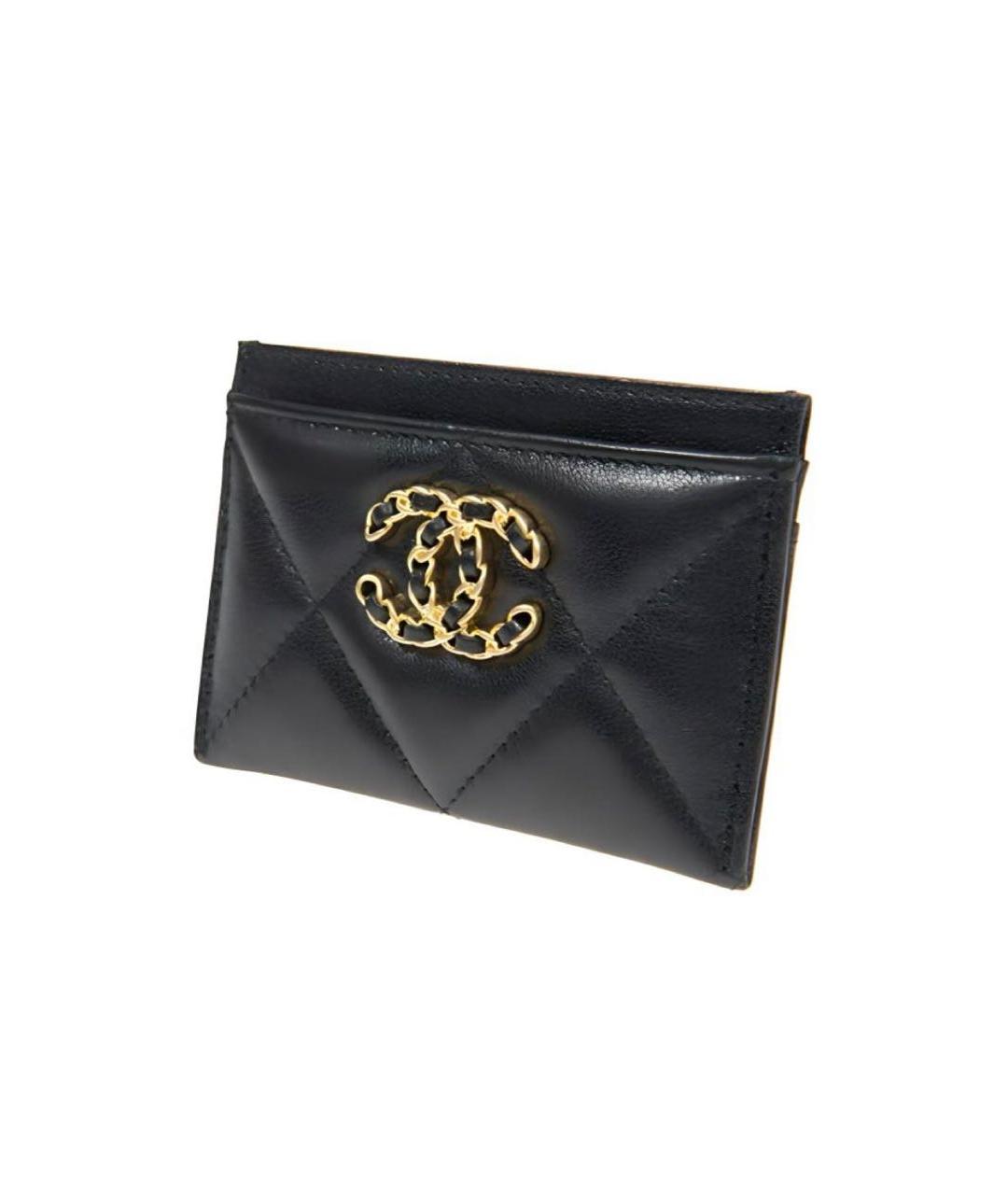 CHANEL Черный кожаный кардхолдер, фото 2