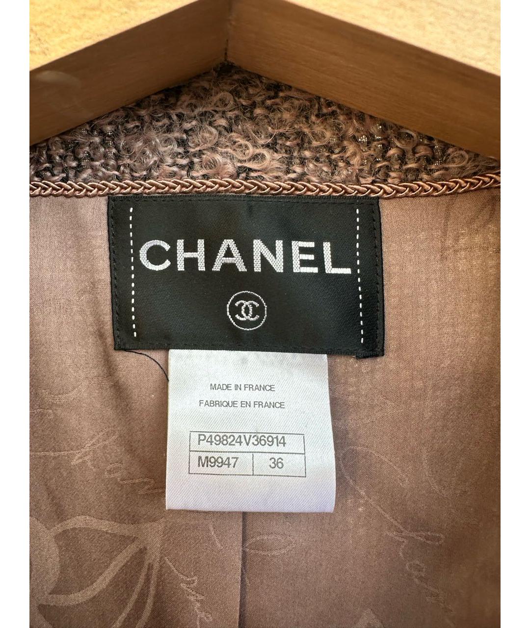 CHANEL Розовый полиамидовый жакет/пиджак, фото 3