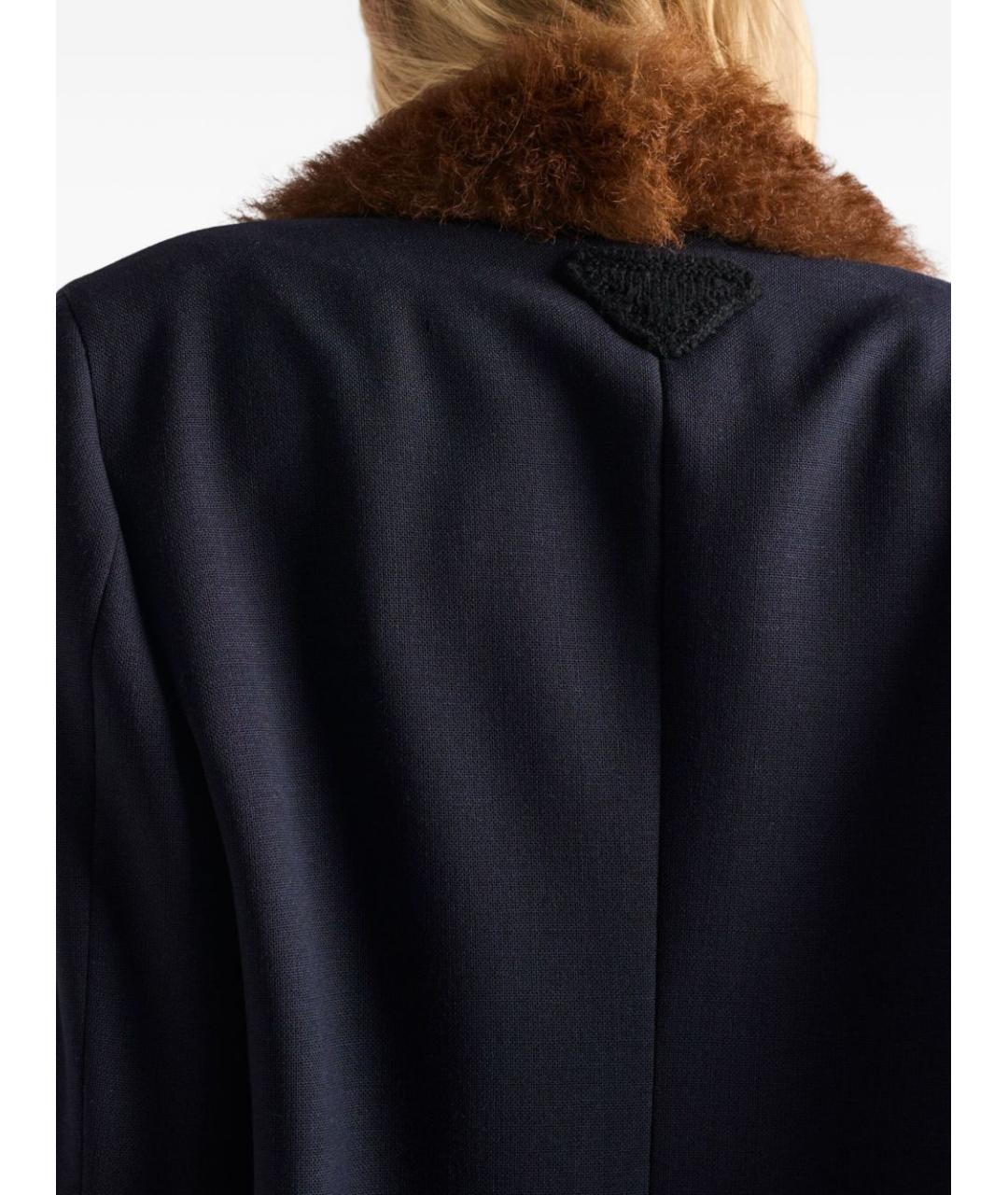 PRADA Темно-синее пальто, фото 2