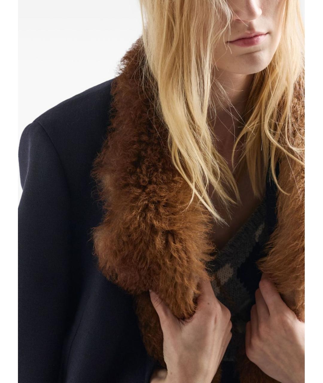 PRADA Темно-синее пальто, фото 3