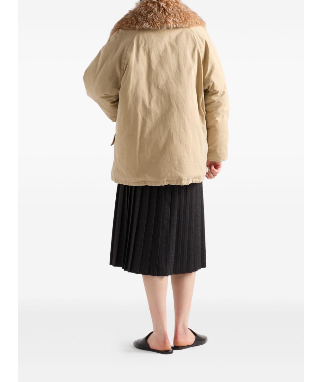 PRADA Серая шерстяная юбка миди, фото 2