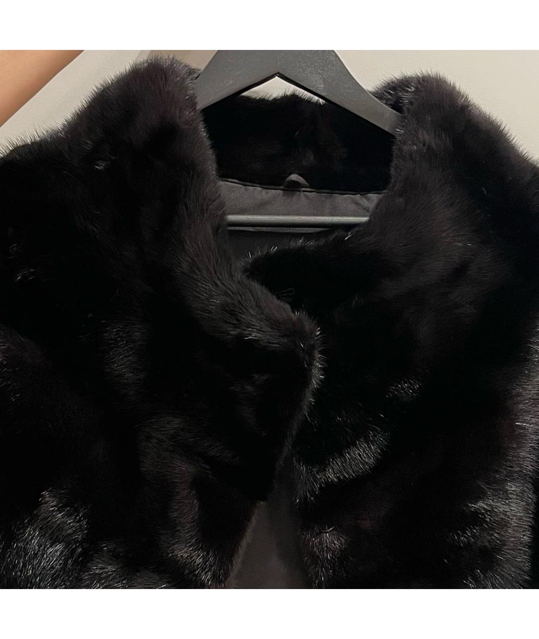 SAGA Черная меховая шуба, фото 3