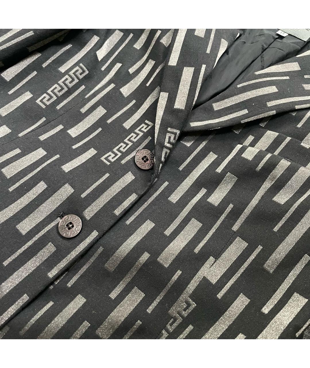 VERSACE JEANS COUTURE Антрацитовый хлопковый жакет/пиджак, фото 2