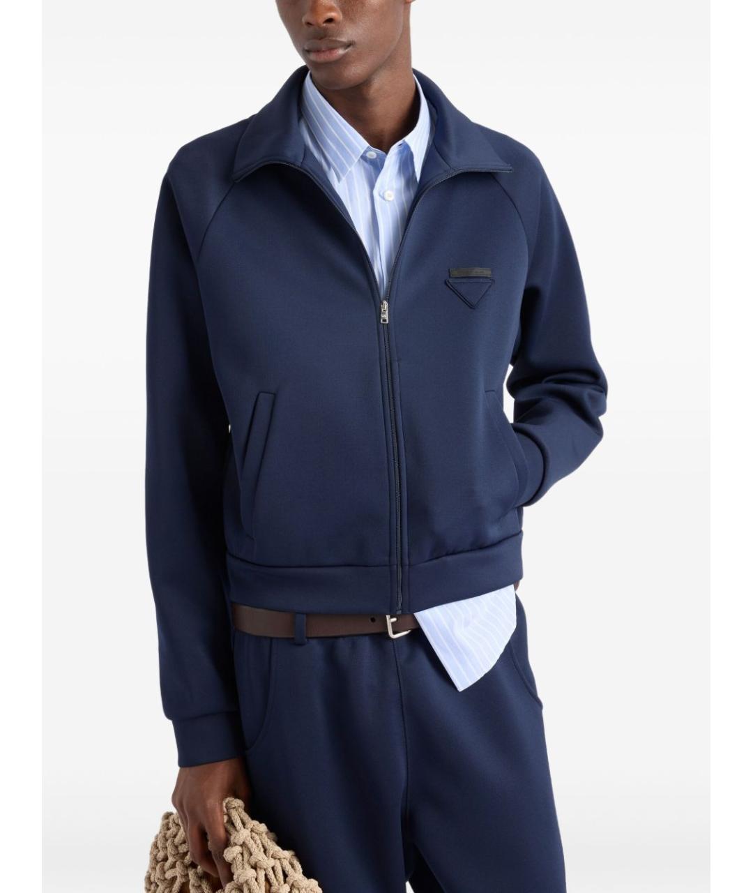 PRADA Синий джемпер / свитер, фото 4