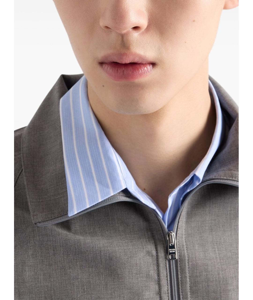 PRADA Серая куртка, фото 5