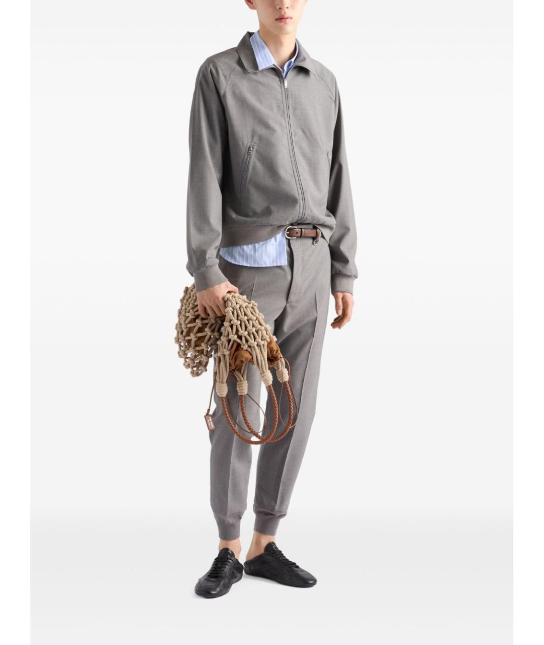 PRADA Серая куртка, фото 3