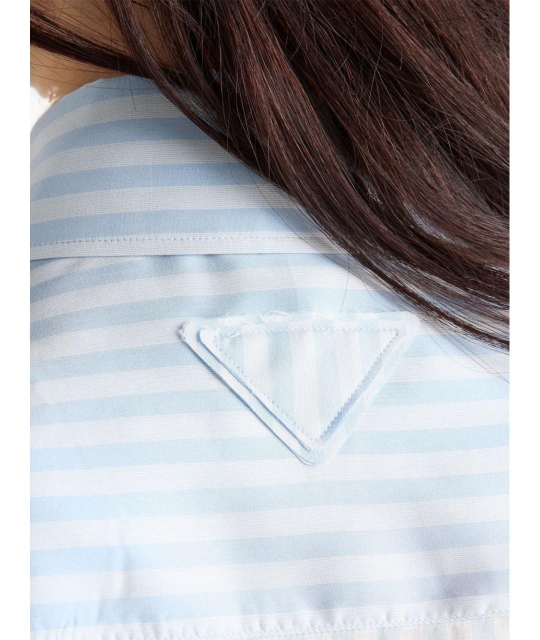 PRADA Голубая рубашка, фото 5