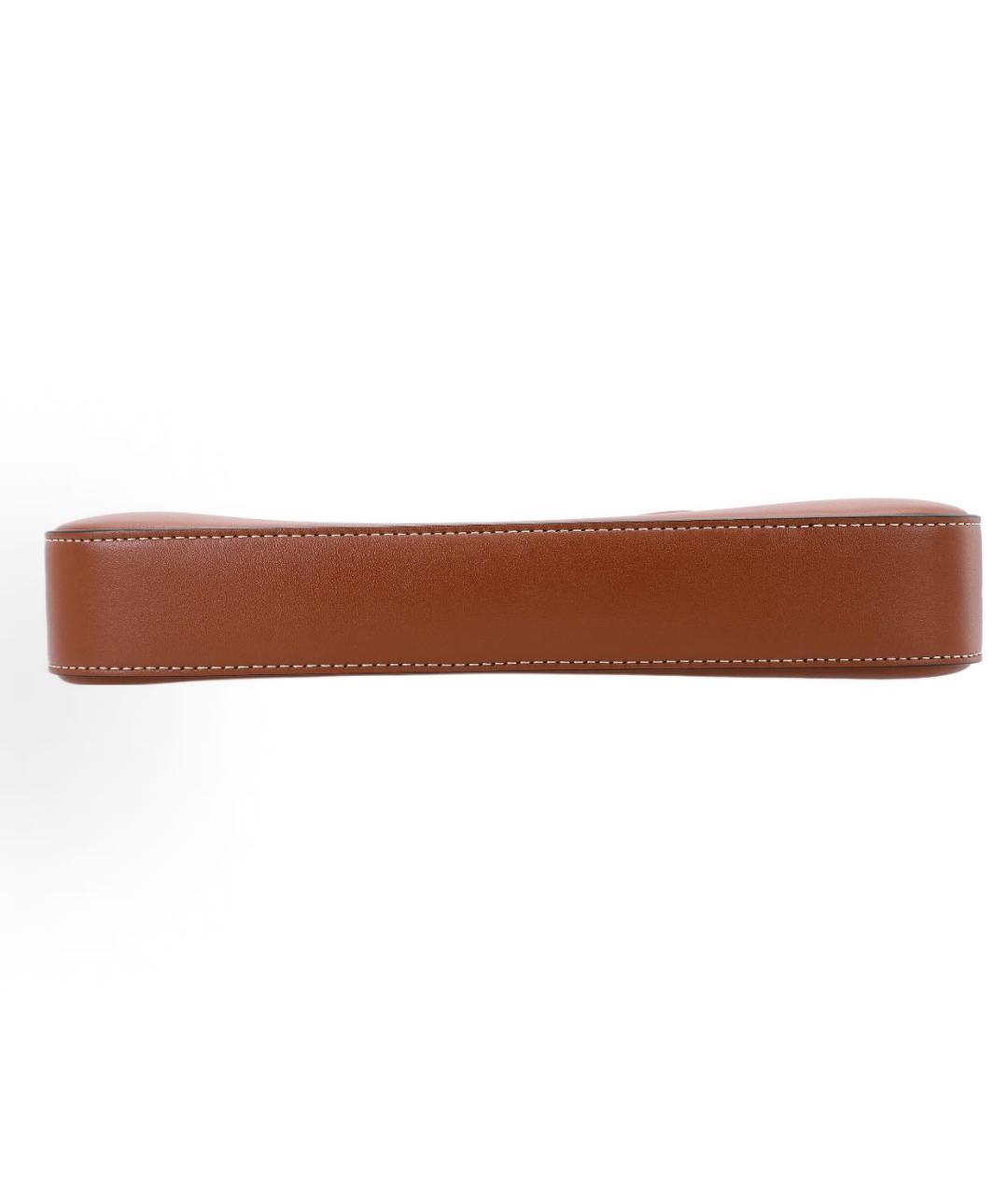 CELINE Коричневая кожаная сумка через плечо, фото 4