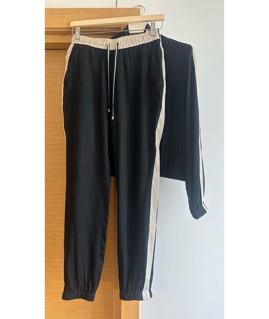 LORENA ANTONIAZZI Черный шелковый костюм с брюками, фото 9