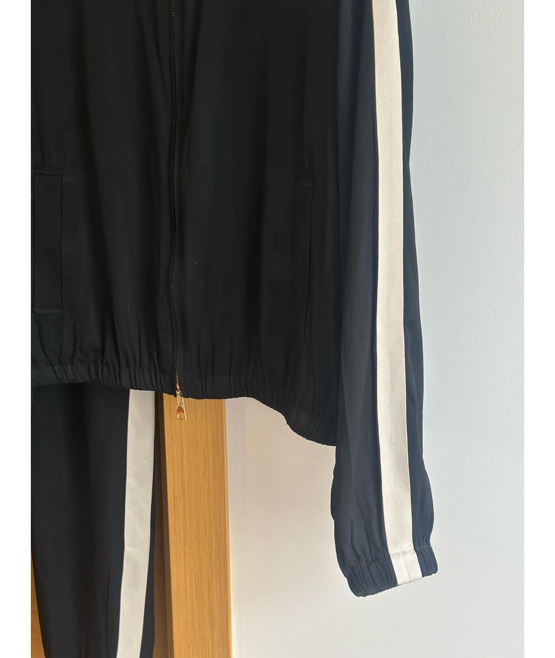 LORENA ANTONIAZZI Черный шелковый костюм с брюками, фото 4