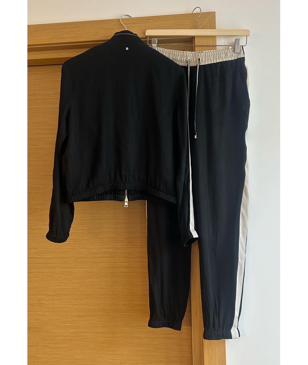 LORENA ANTONIAZZI Черный шелковый костюм с брюками, фото 7