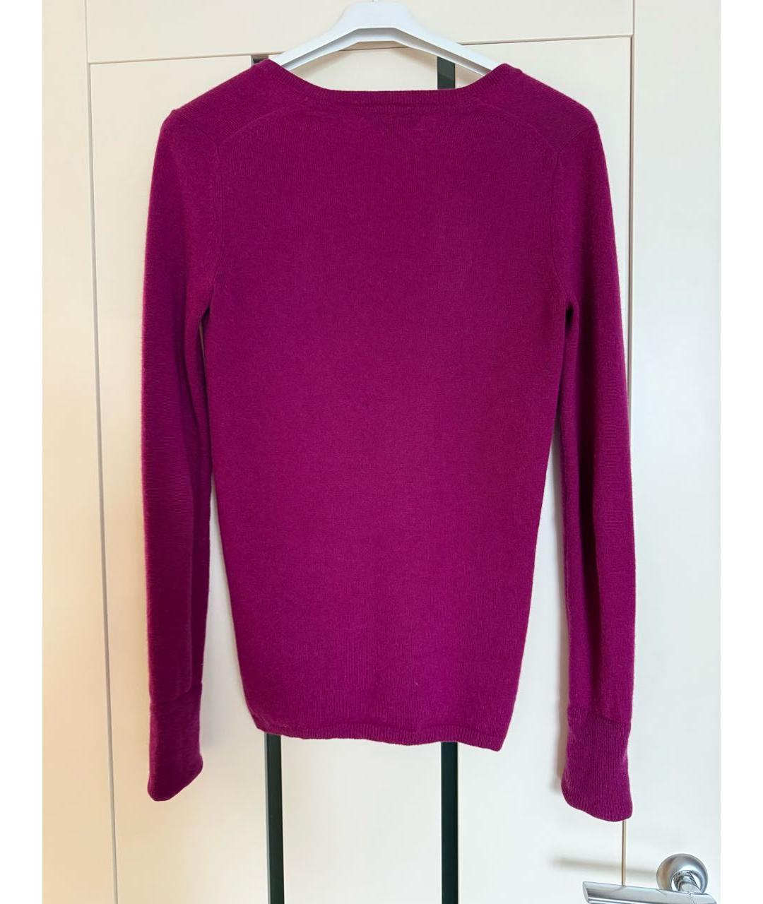 BURBERRY Фуксия кашемировый джемпер / свитер, фото 2