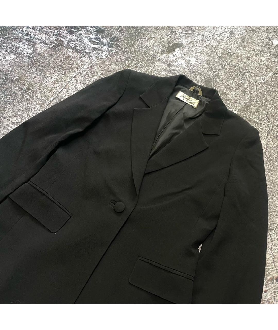MAX MARA Черный ацетатный жакет/пиджак, фото 3