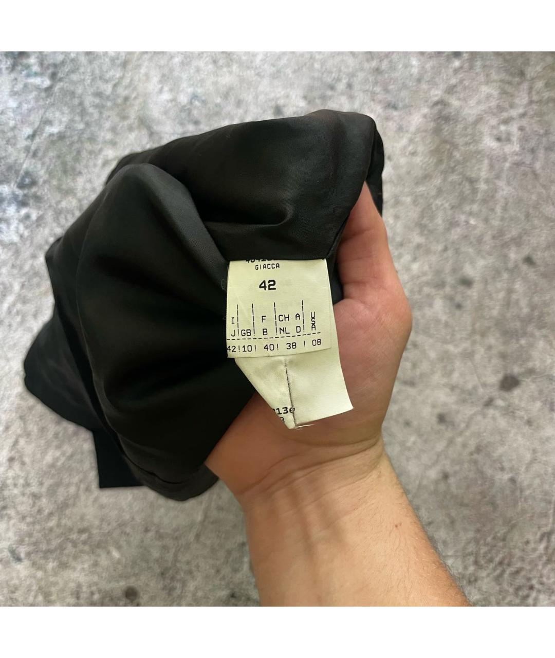 MAX MARA Черный ацетатный жакет/пиджак, фото 4