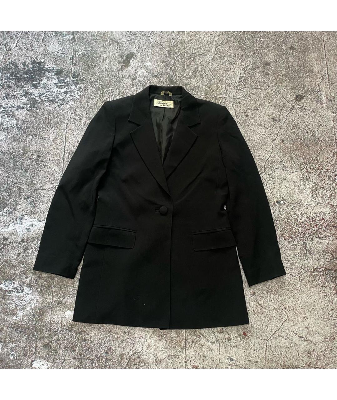 MAX MARA Черный ацетатный жакет/пиджак, фото 6