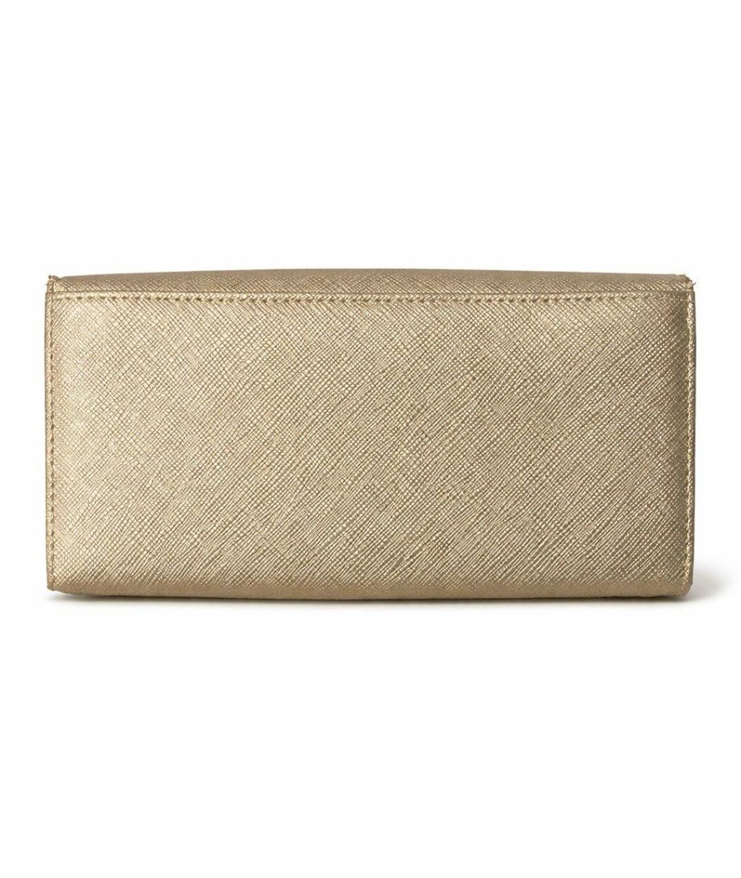 MICHAEL KORS Золотой кожаный кошелек, фото 3
