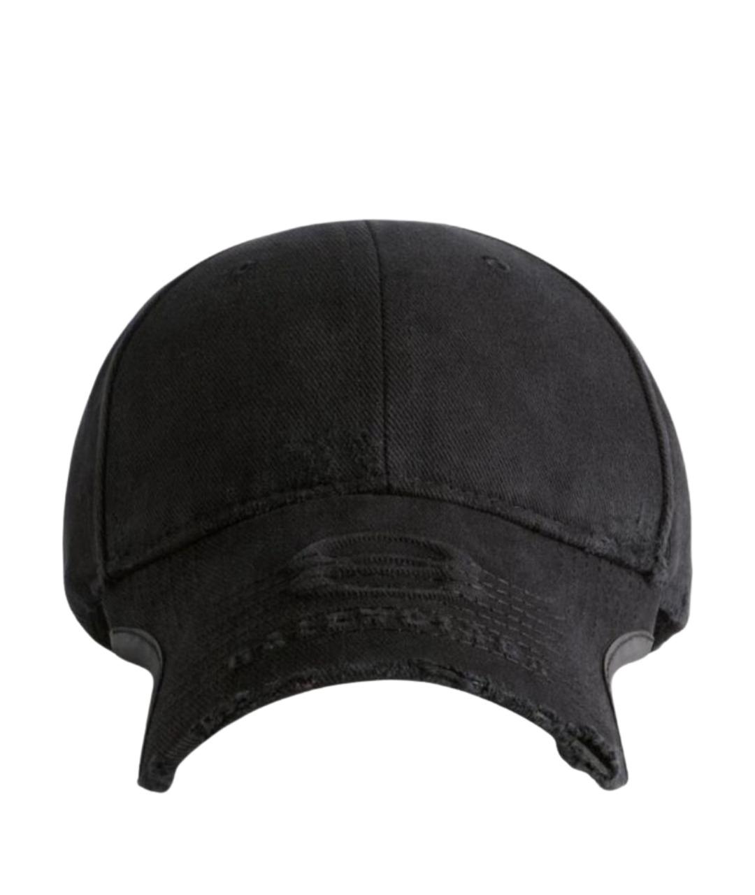 BALENCIAGA Черная хлопковая кепка/бейсболка, фото 1