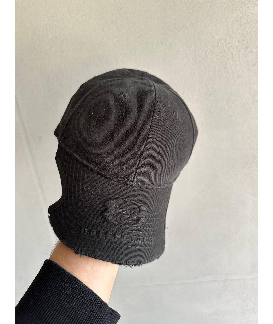 BALENCIAGA Черная хлопковая кепка/бейсболка, фото 3