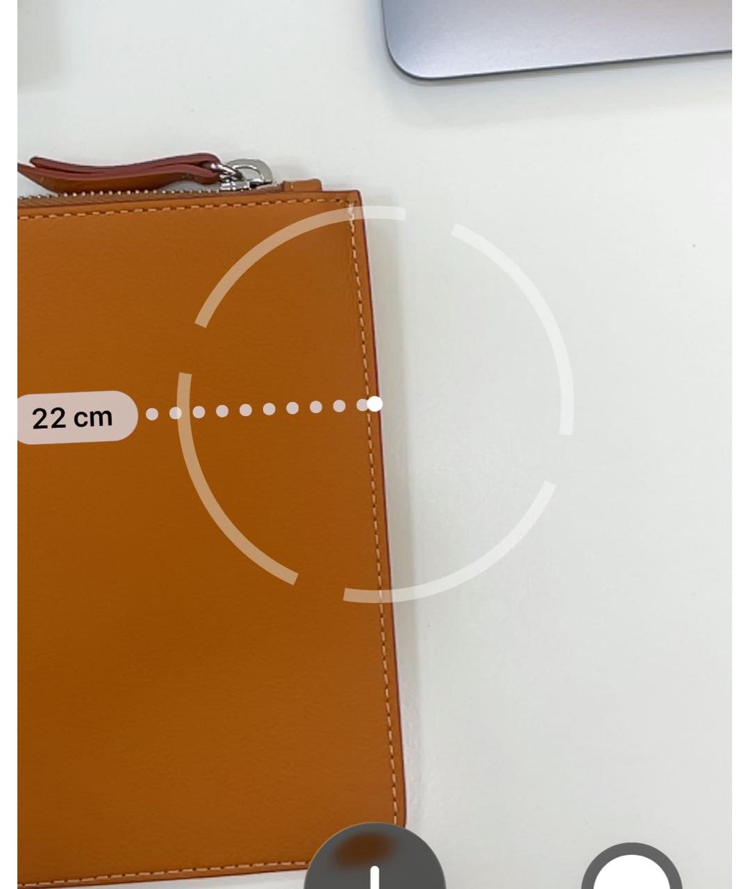 TOD'S Оранжевая кожаная папка для документов, фото 6