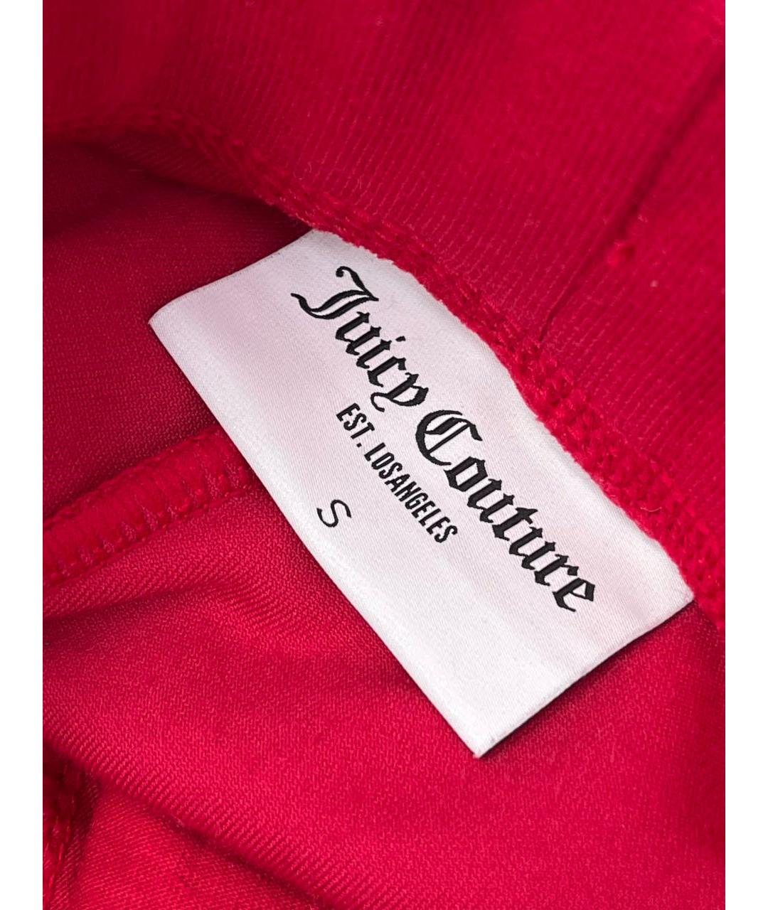 JUICY COUTURE Красный велюровый костюм с брюками, фото 5