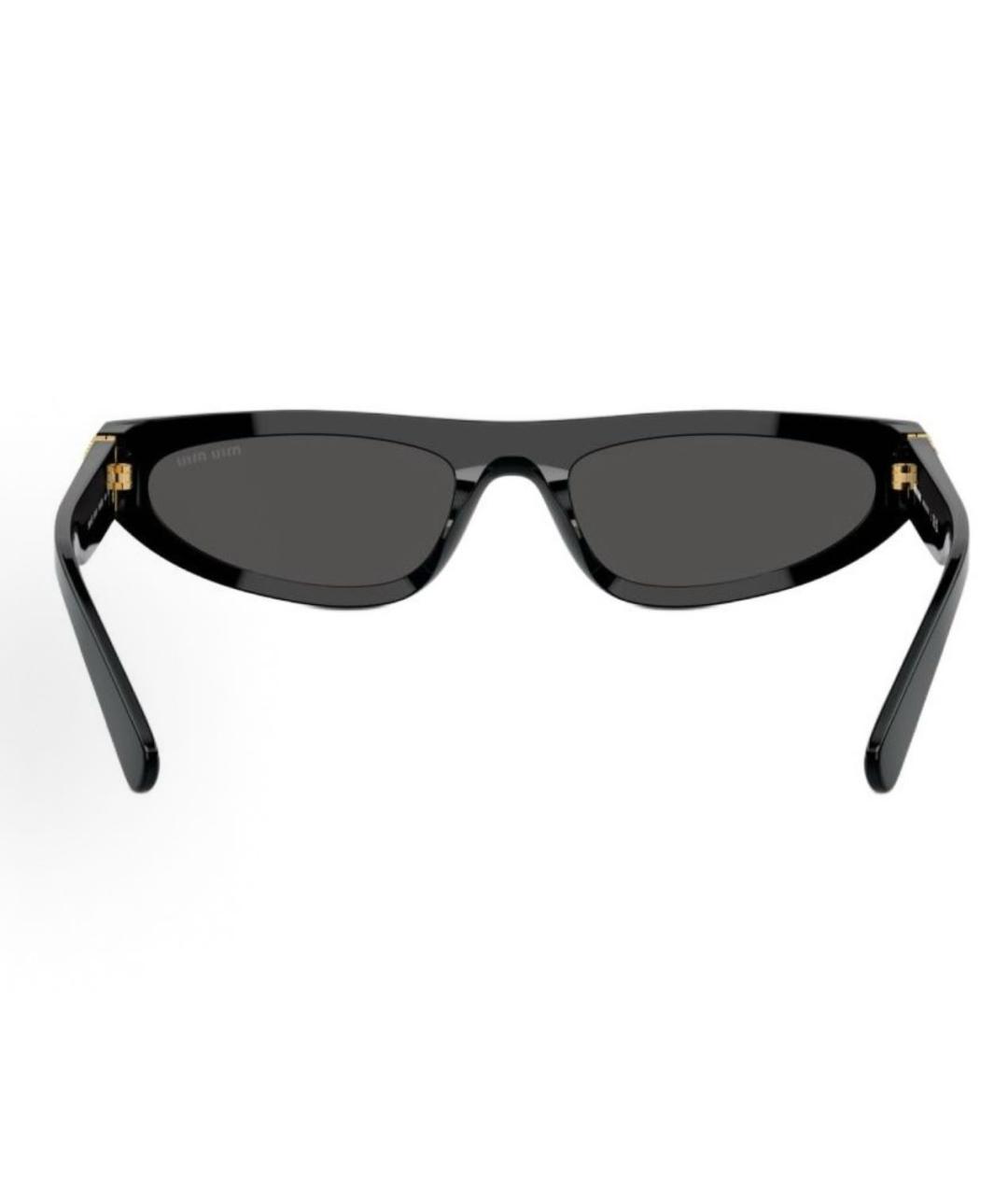 MIU MIU Черные пластиковые солнцезащитные очки, фото 4